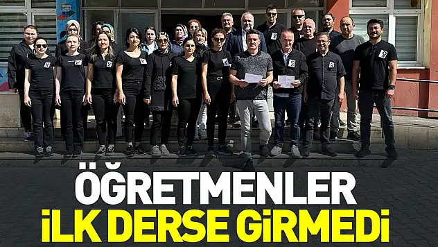 ÖĞRETMENLER İLK DERSE GİRMEDİ