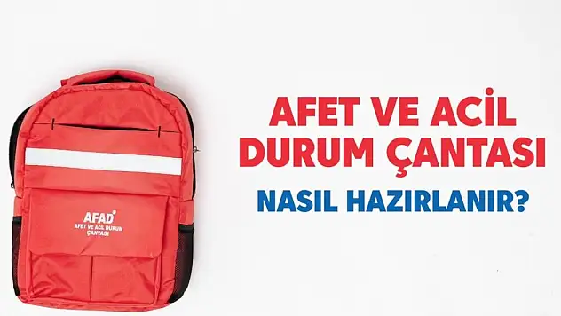 Ortaokul öğrencilerine afet çantası hazırlama eğitimi verildi