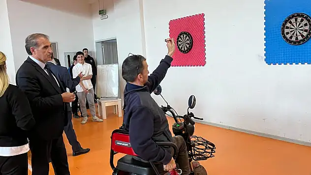 Bafra'da Engelliler Dart Yarışması sona erdi