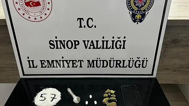 Sinop'ta yapılan uygulamalarda uyuşturucu ele geçirildi