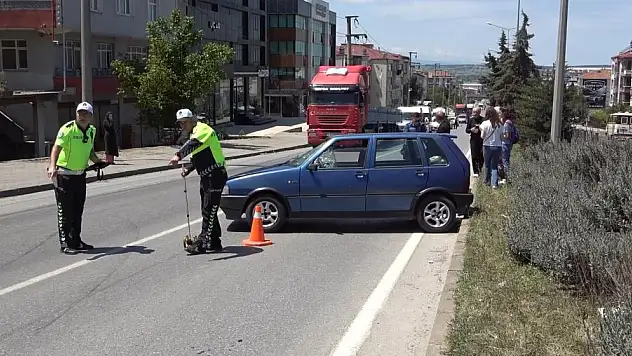 Otomobil Kazasında Yaya Yaralandı