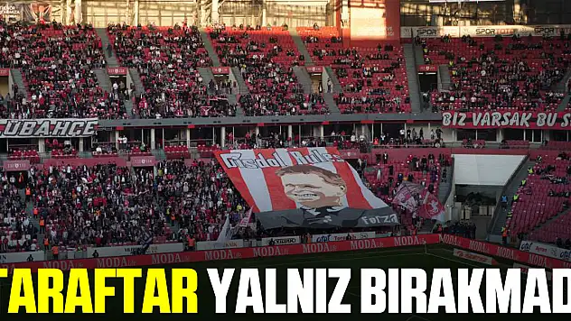 Samsunspor taraftarı, sahasında takımını yalnız bırakmadı