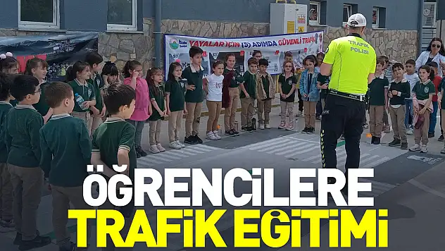 Öğrencilere trafik eğitimi