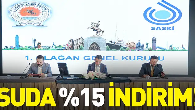 SUDA %15 İNDİRİM!