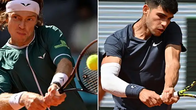 Fransa Açık'ta Alcaraz ve Rublev, ikinci tura çıktı