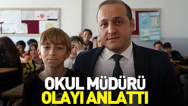 Okul müdürü olayı anlattı
