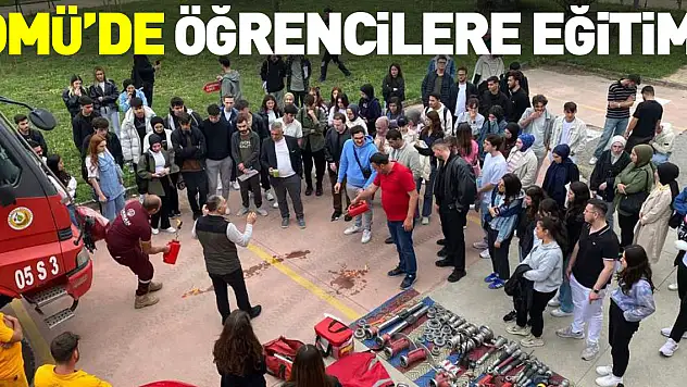 OMÜ'DE ÖĞRENCiLERE EĞiTiM