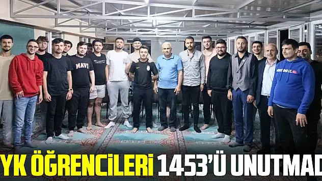 KYK Öğrencileri 1453'ü unutmadı