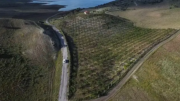 badem bahçesine çevirdi, gelirini artırdı