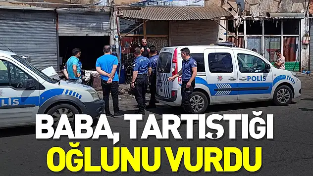 BABA, TARTIŞTIĞI OĞLUNU VURDU