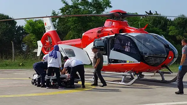 Ambulans helikopterler erken doğum için havalandı