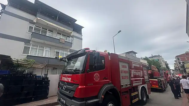 ÇIKAN YANGIN KORKUTTU