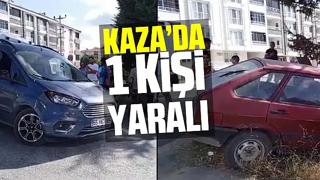 Kaza'da 1 kişi yaralı