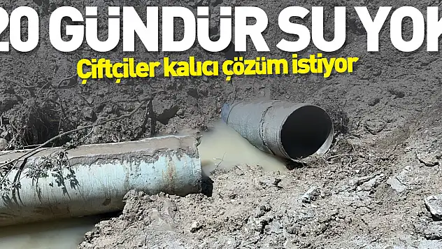 Çiftçiler kalıcı çözüm istiyor