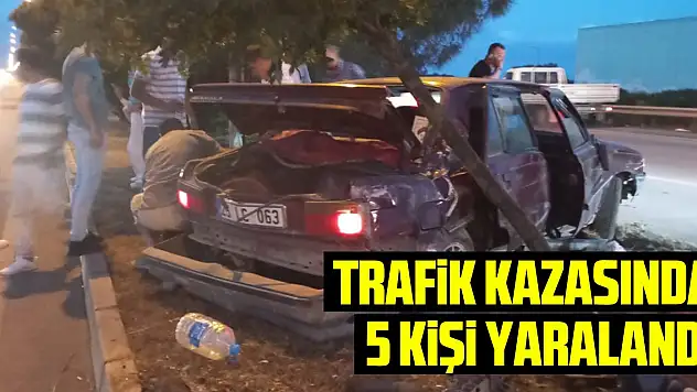 Samsun'da trafik kazasında 5 kişi yaralandı