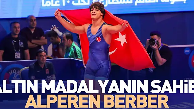 Altın madalyanın sahibi Alperen Berber