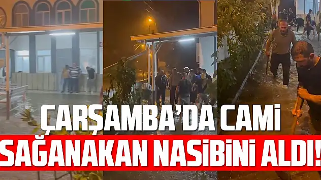 Çarşamba'da sağanak etkili oldu