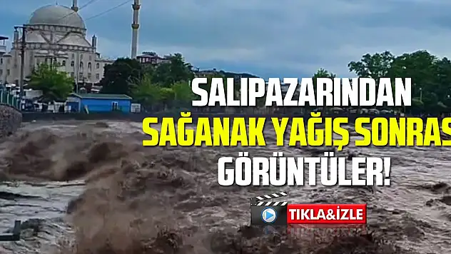 Sağanak Yağış Sonrası Salıpazarı