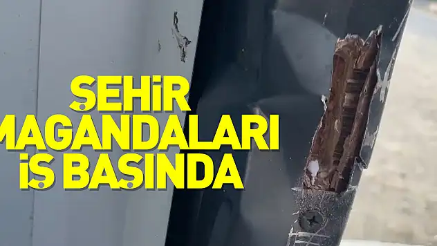 Şehir magandaları iş başında