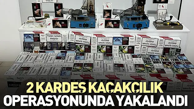 2 kardeş kaçakçılık operasyonunda yakalandı