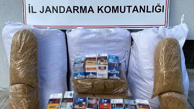 Kaçak tütün ve makaron ele geçirildi