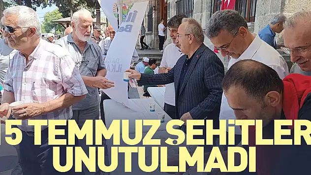 15 Temmuz şehitleri unutulmadı
