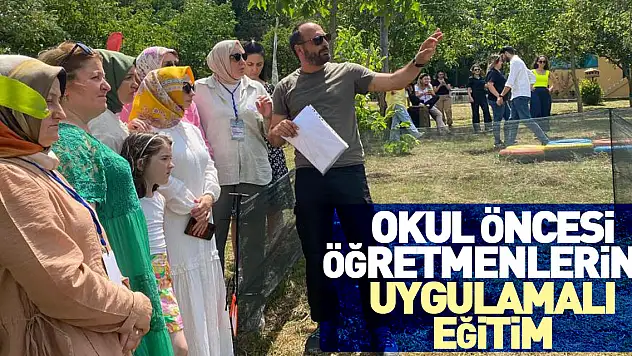 Okul öncesi öğretmenlerine uygulamalı eğitim