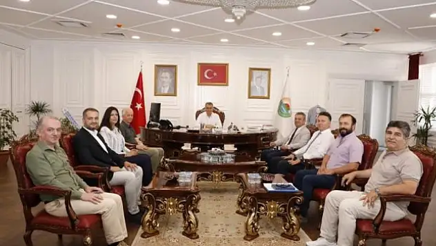 MMO üyelerinden Başkan Kurnaz'a ziyaret