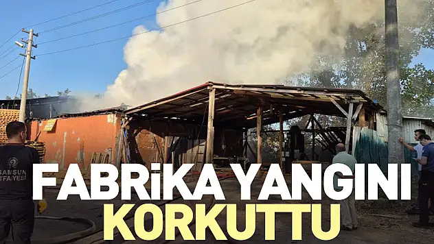 Fabrika Yangını Korkuttu