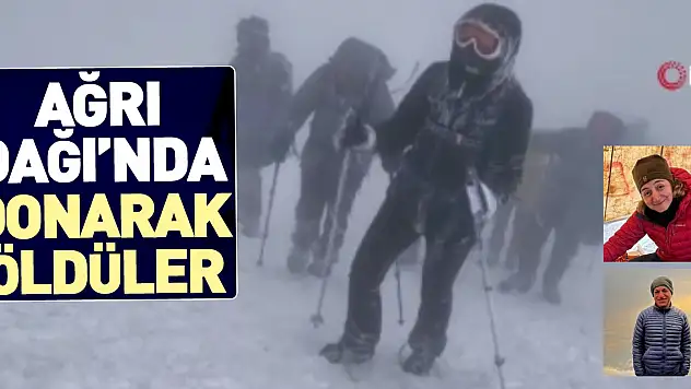 Ağrı Dağı'nda iki dağcı donarak öldü
