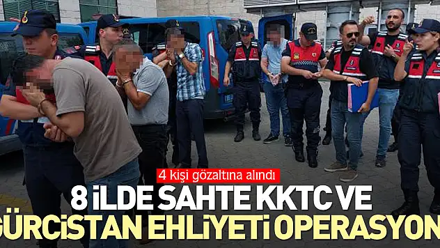 8 İLDE SAHTE EHLİYET OPERASYONU