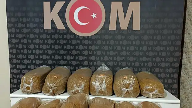 99 kilogram kaçak tütün ele geçirildi
