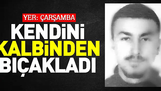 Kendini kalbinden bıçakladı