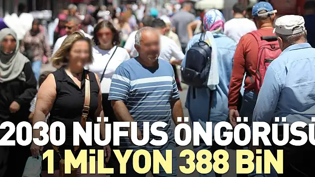 Samsun'da nüfus öngörüsü 1 milyon