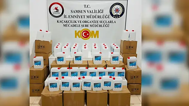 640 litre etil alkol ele geçirildi