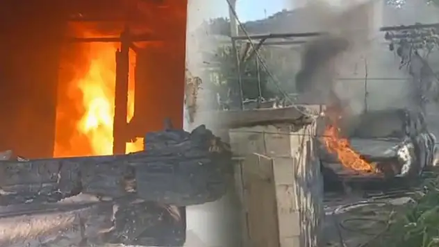 Evini ve aracını yaktı, intihara teşebbüs etti