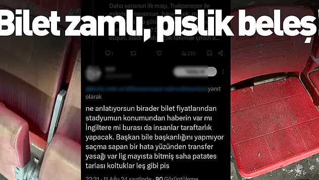 'Bilet zamlı, pislik beleş!'