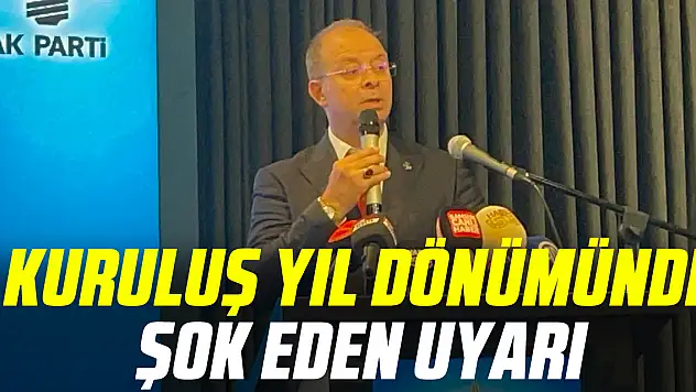 Ak Parti kuruluş Yıl dönümünde Şok eden uyarı