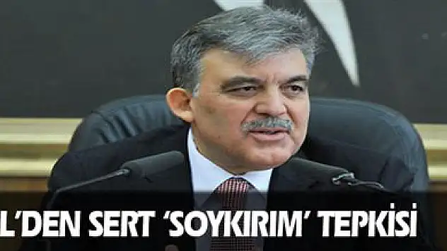 Gül'den sert 'soykırım' tepkisi
