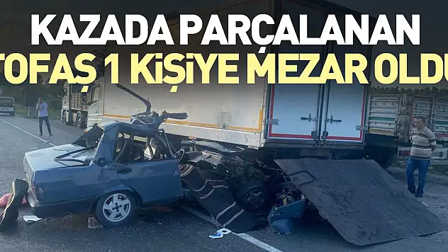 Kazada parçalanan Tofaş 1 kişiye mezar oldu