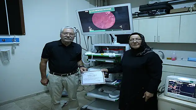 Gurbetçi ailenin 1 milyon lira bağışı ile hastaneye cihaz alındı