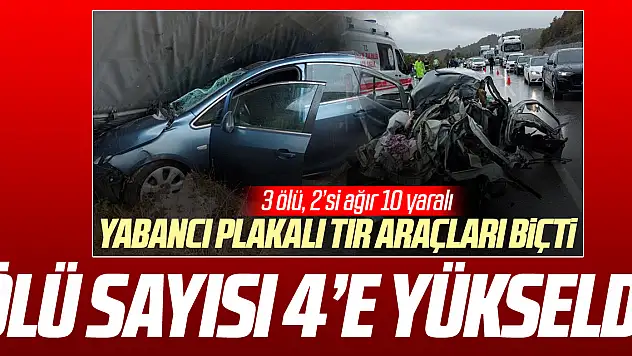 Ölü sayısı 4'e yükseldi