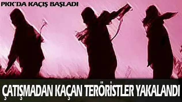 Çatışmadan kaçan teröristler yakalandı