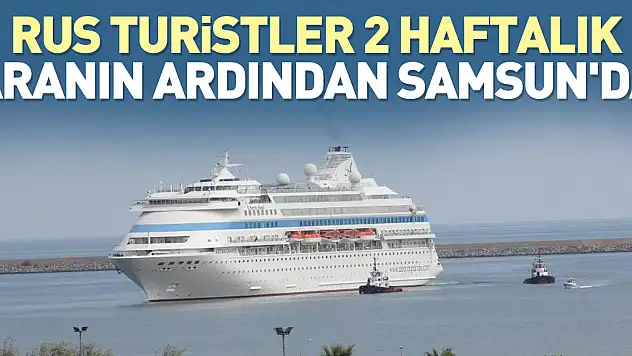 Astoria Grande adlı kuruvaziyer 1058 yolcu, 442 mürettebat ile Samsun'a demir attı