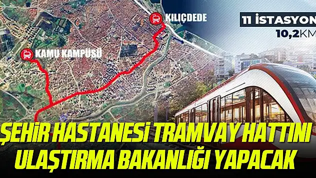 Samsun Şehir Hastanesi Tramvay Hattı'nı Ulaştırma Bakanlığı yapacak
