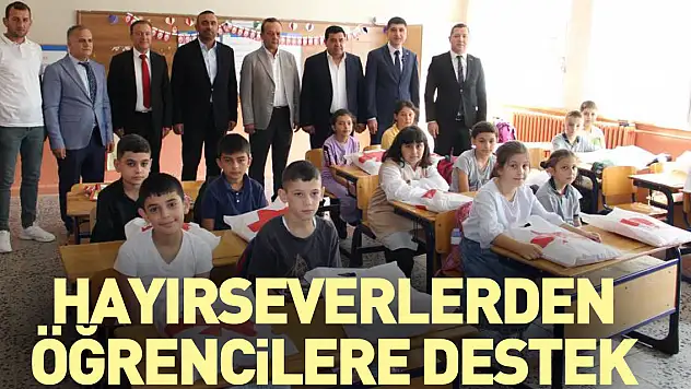 Hayırseverlerden öğrencilere destek