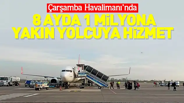 1 milyona yakın yolcuya hizmet