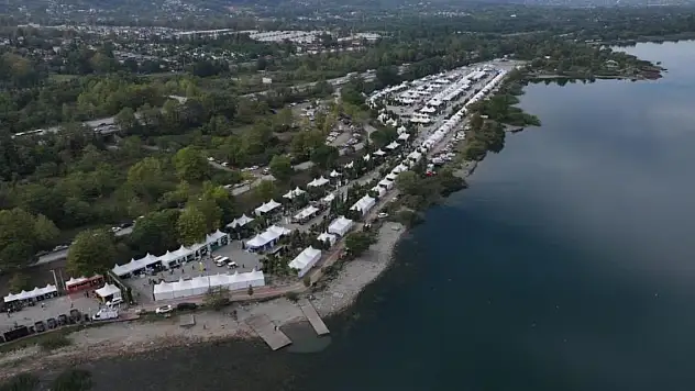 Sapanca Gölü sahili çiçek bahçesine dönüştü