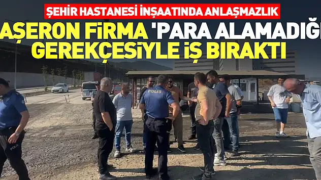 Samsun Şehir Hastanesi inşaatında anlaşmazlık
