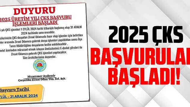 2025 ÇKS başvuruları başladı!